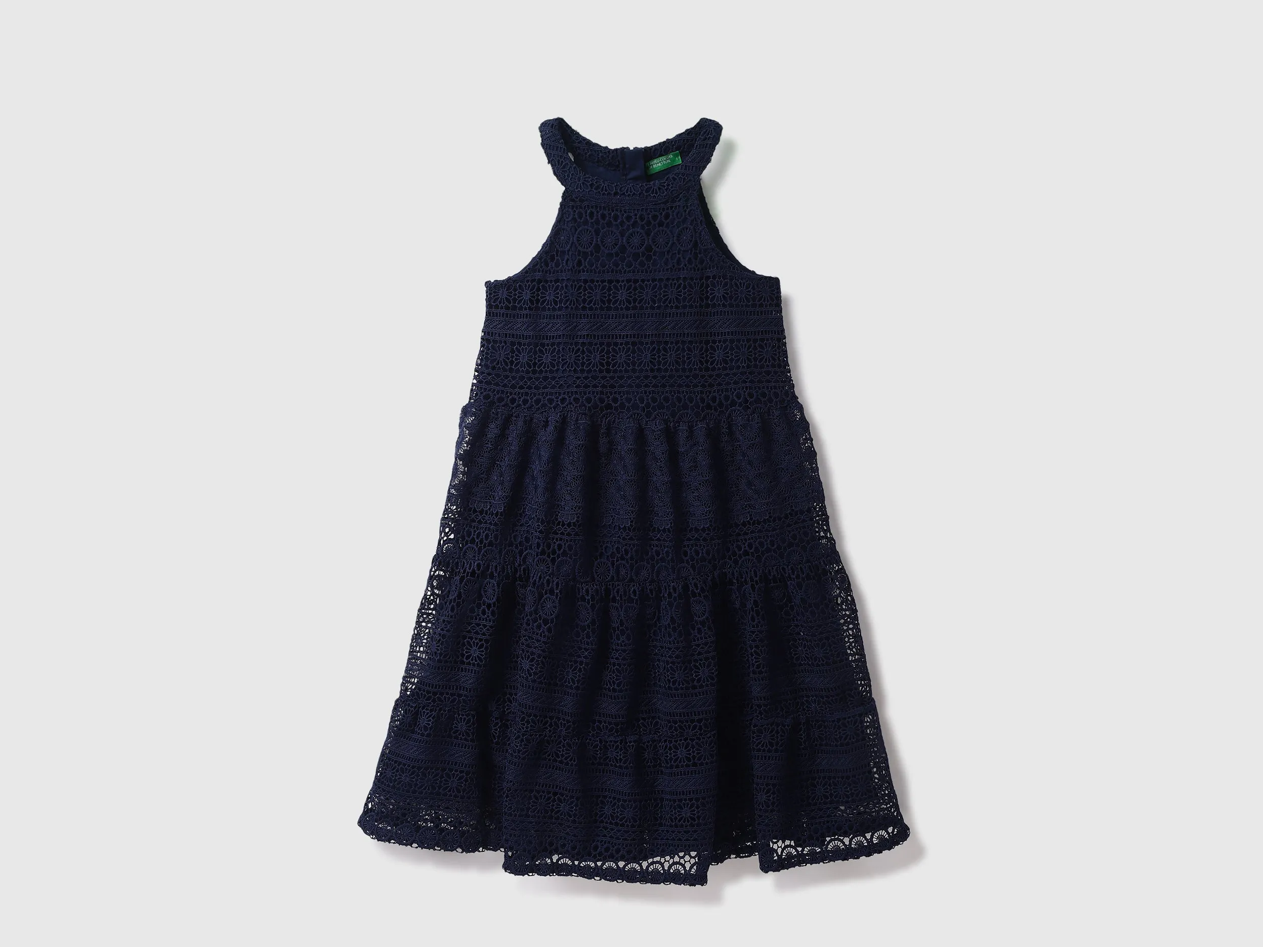 Cotton Embroidery Halter Neck Girls Dresses