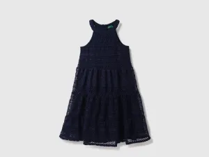 Cotton Embroidery Halter Neck Girls Dresses