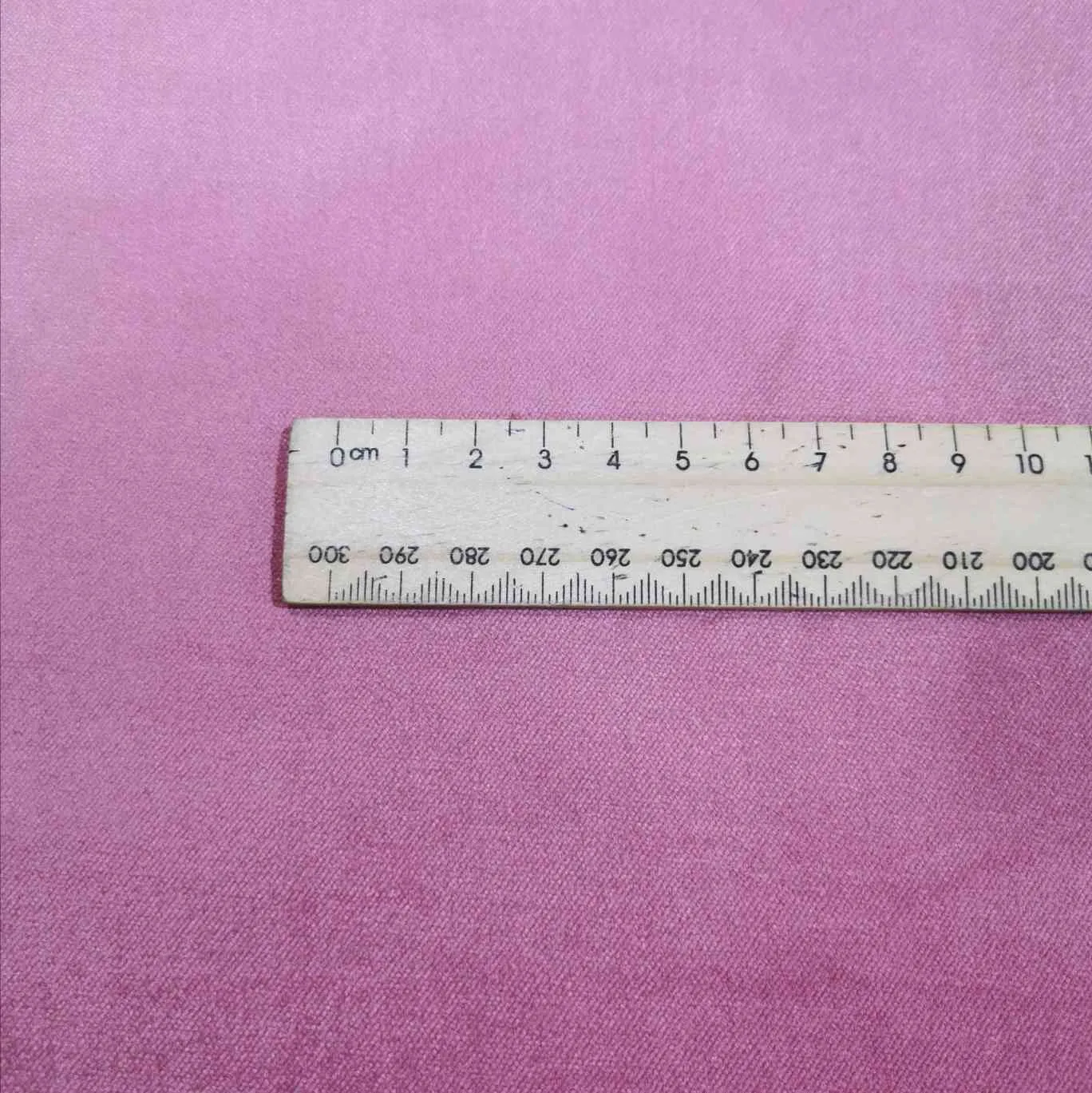 Cotton Rayon Velvet, Rose - 88cm remnant