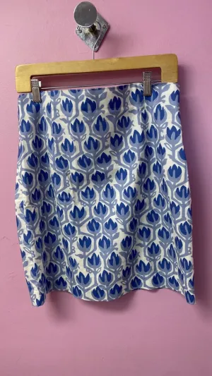 Cotton Stretch Printed Skirt