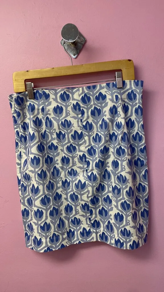Cotton Stretch Printed Skirt