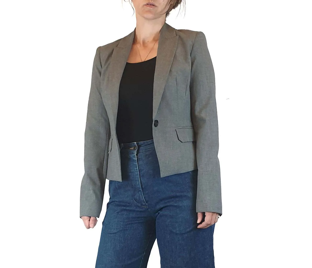 Cue grey blazer size 8