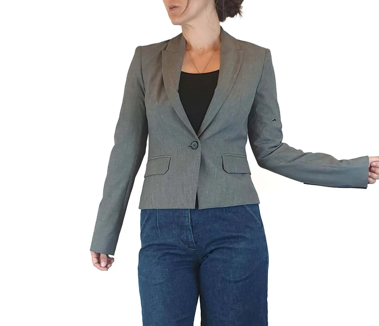 Cue grey blazer size 8