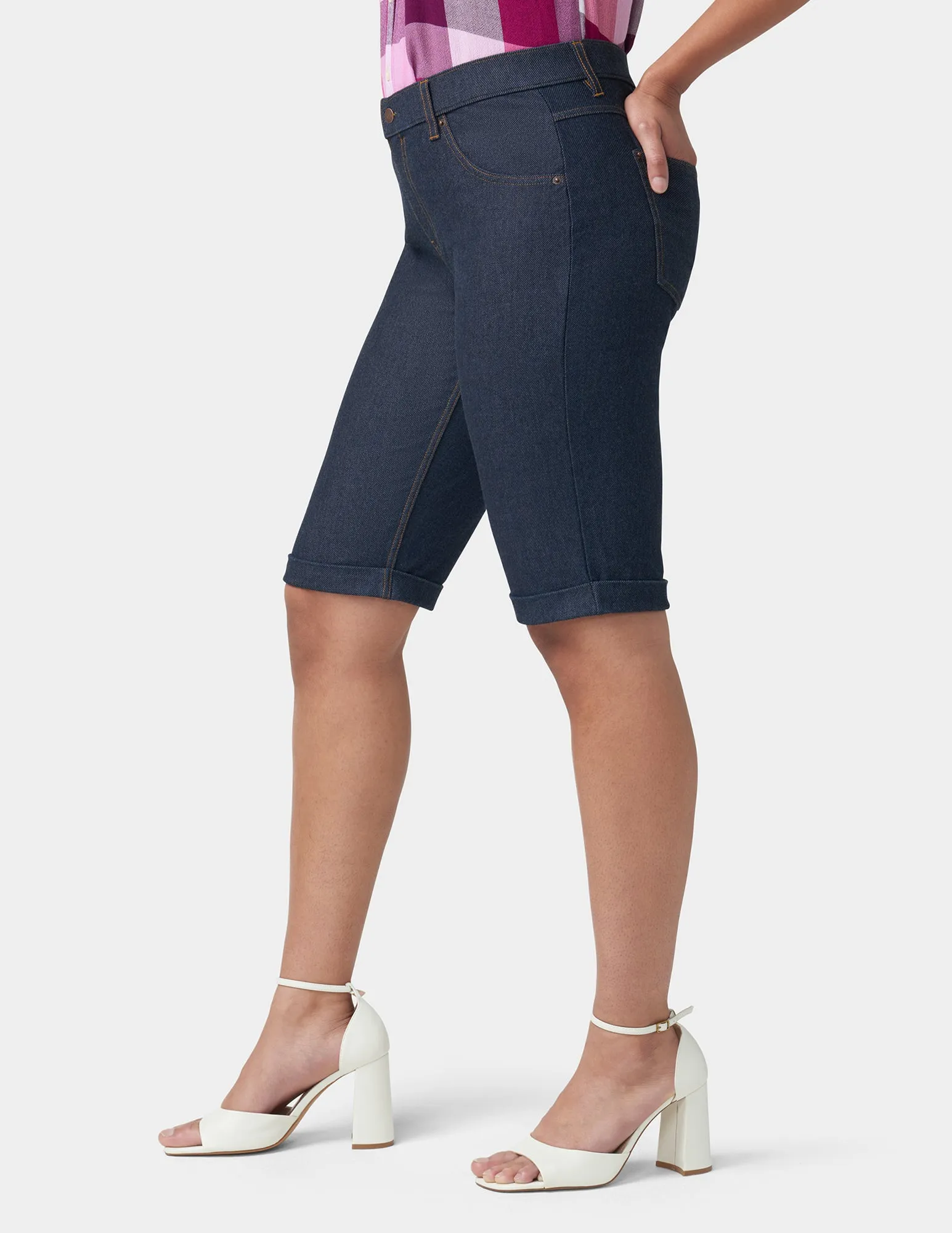 Cuffed Essential Denim Short