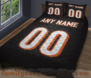 Custom Quilt Sets Cincinnati Jersey Personalized Football Premium Quilt Bedding for Men Women
