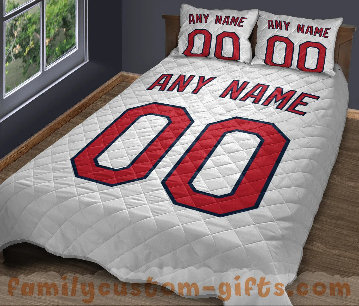 Custom Quilt Sets St. Louis Jersey Personalized Baseball Premium Quilt Bedding for Men Women