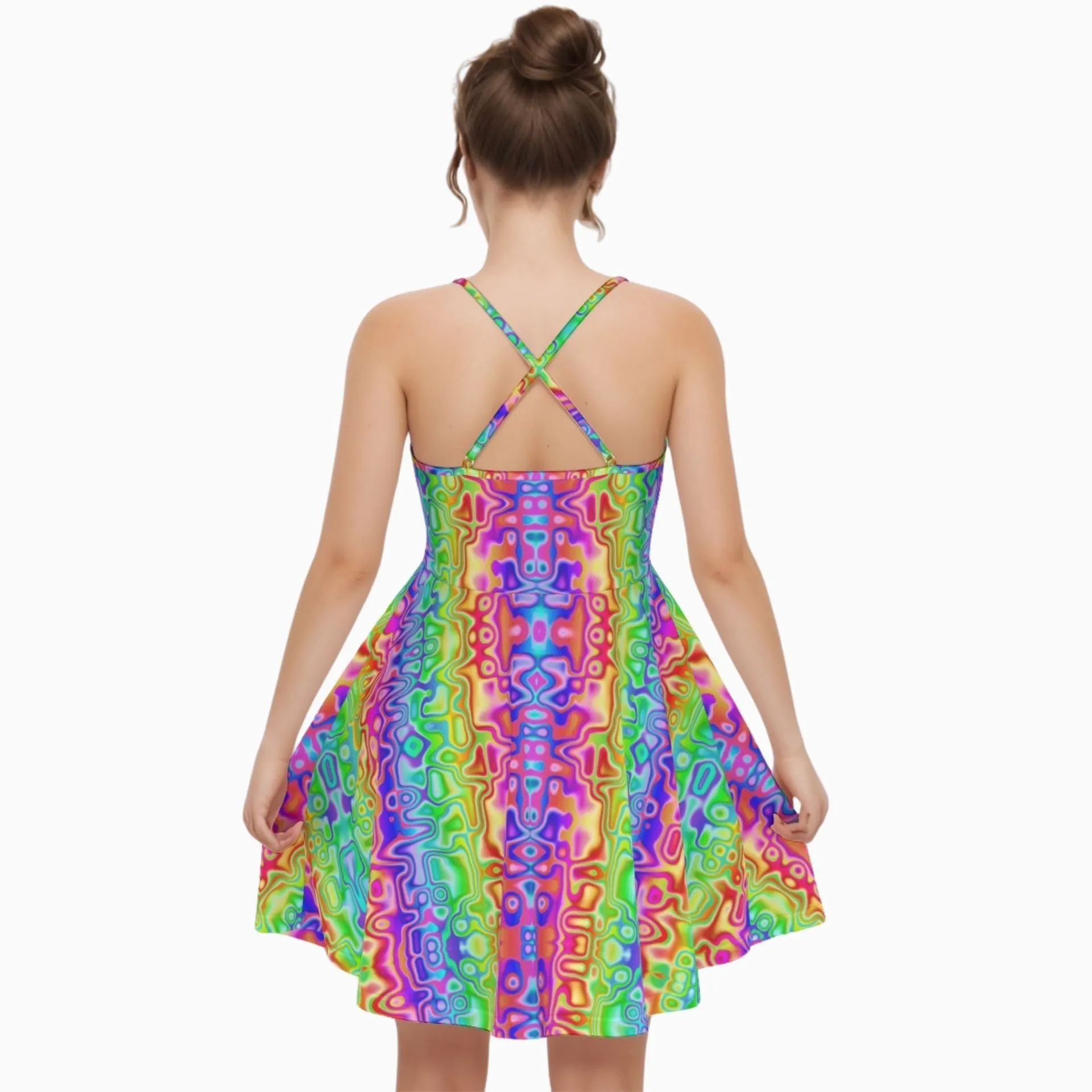Cyber Fairy Rainbow Dress