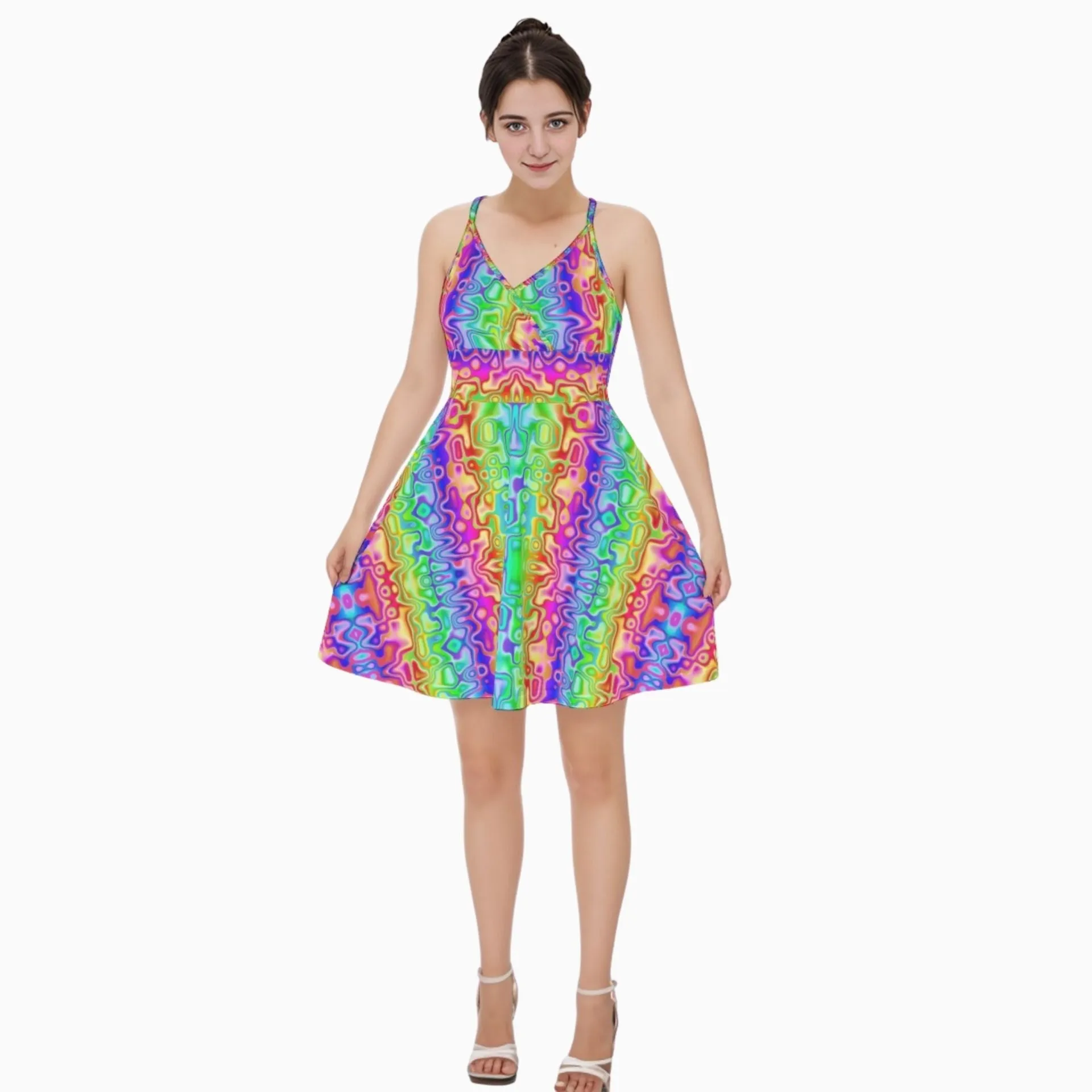 Cyber Fairy Rainbow Dress