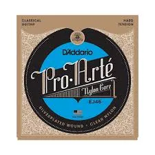 D'ADDARIO EJ46 PRO ARTE NYLON CORE SILVER PLATED HARD
