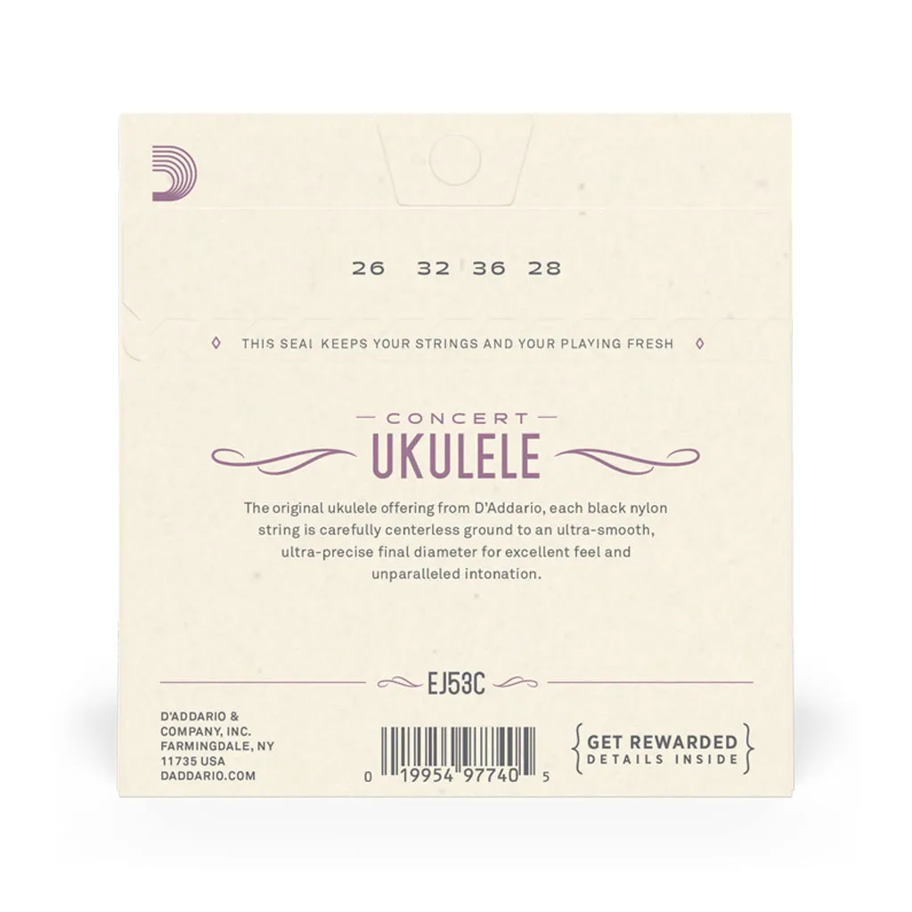 D'Addario EJ53C Pro-Arte Rectified Concert Ukulele Strings