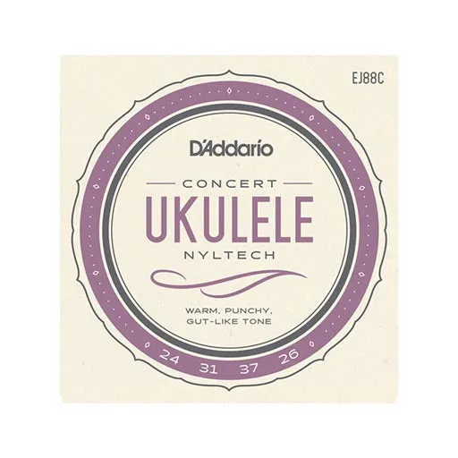 D'Addario EJ88C Nyltech Ukulele Strings, Concert