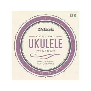 D'Addario EJ88C Nyltech Ukulele Strings, Concert