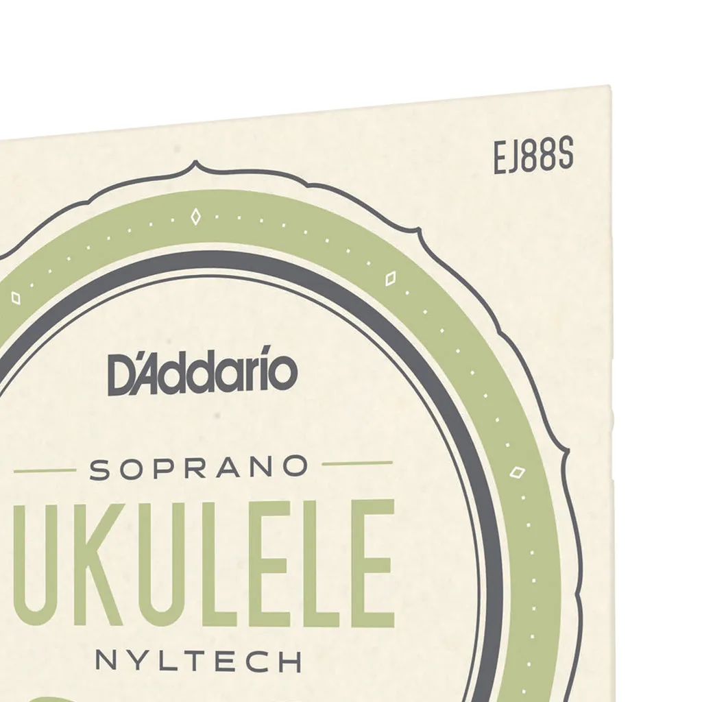 D'Addario EJ88S Nyltech Ukulele Strings, Soprano