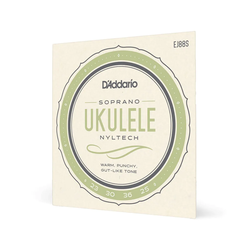 D'Addario EJ88S Nyltech Ukulele Strings, Soprano