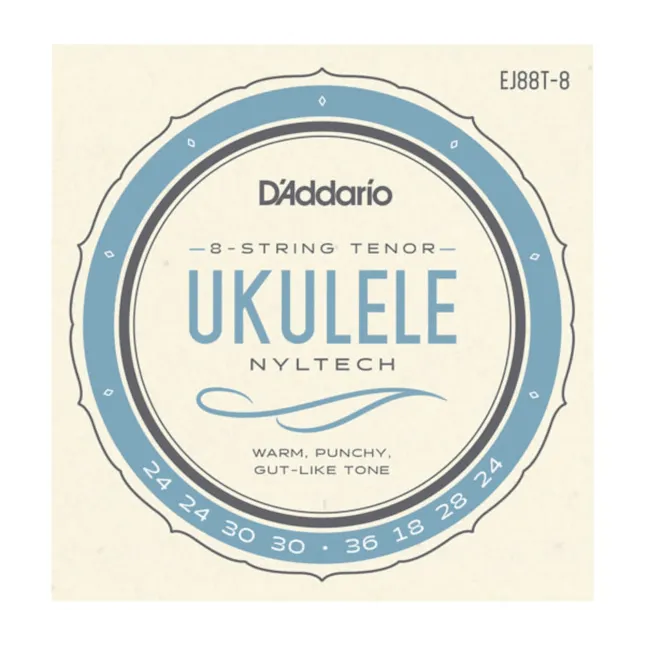 D'Addario Nyltech 8 String TenorUkulele StringsEJ88T-8