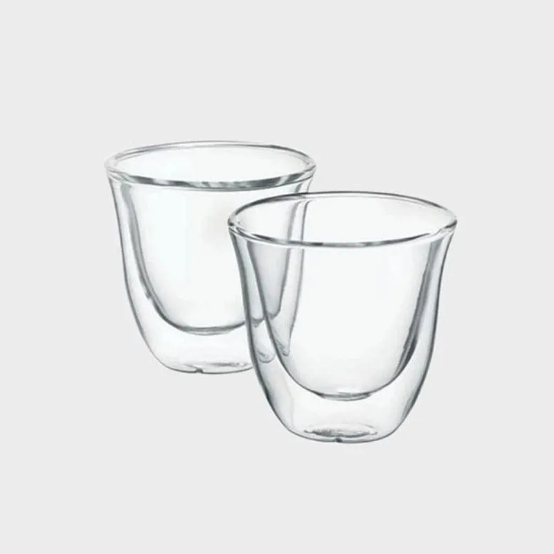 DeLonghi Double Walled Thermo Cappuccino Glass Cups Set of 2 190ML DLSC311
