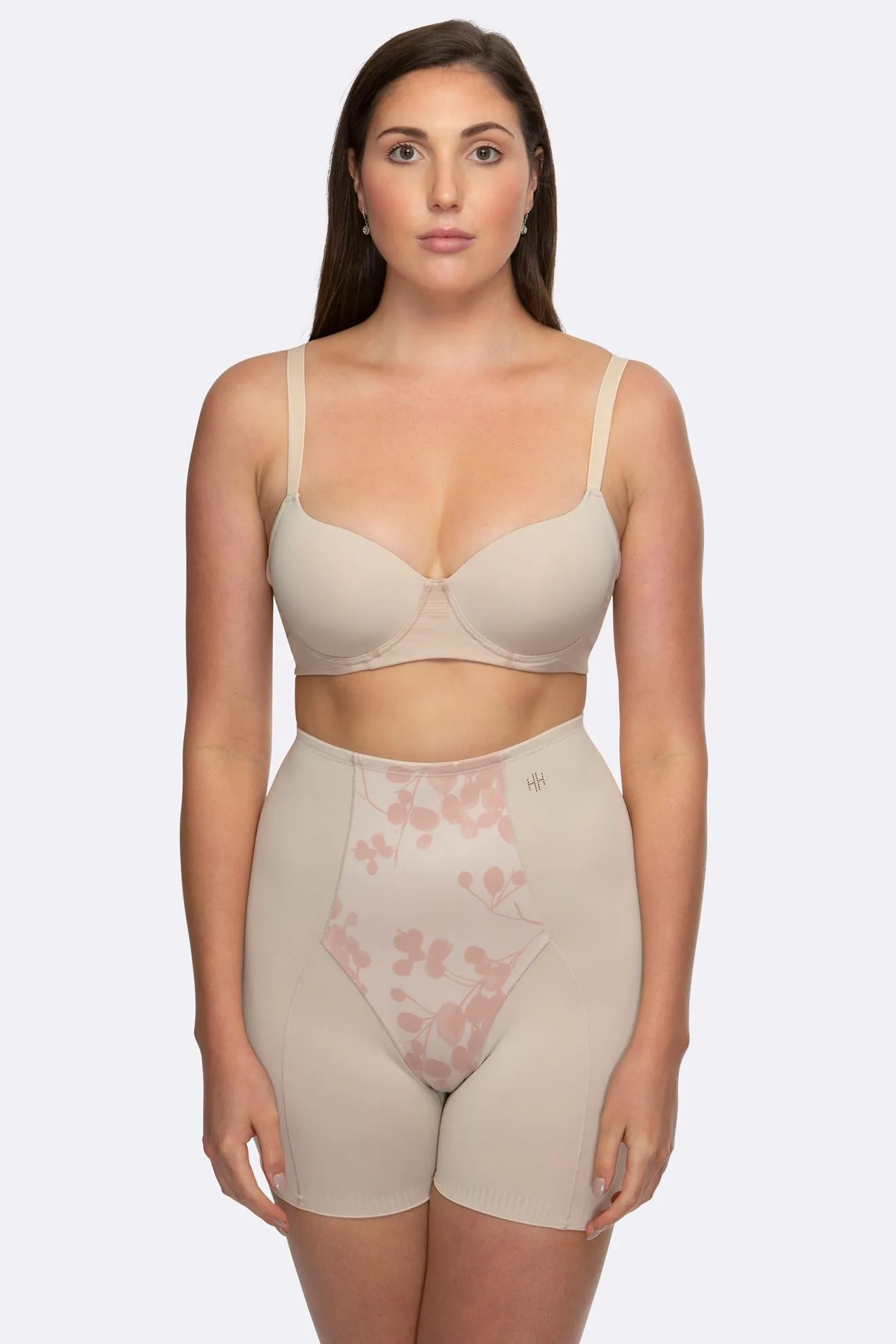 Eden Floral Medium Control Boyleg - HH041