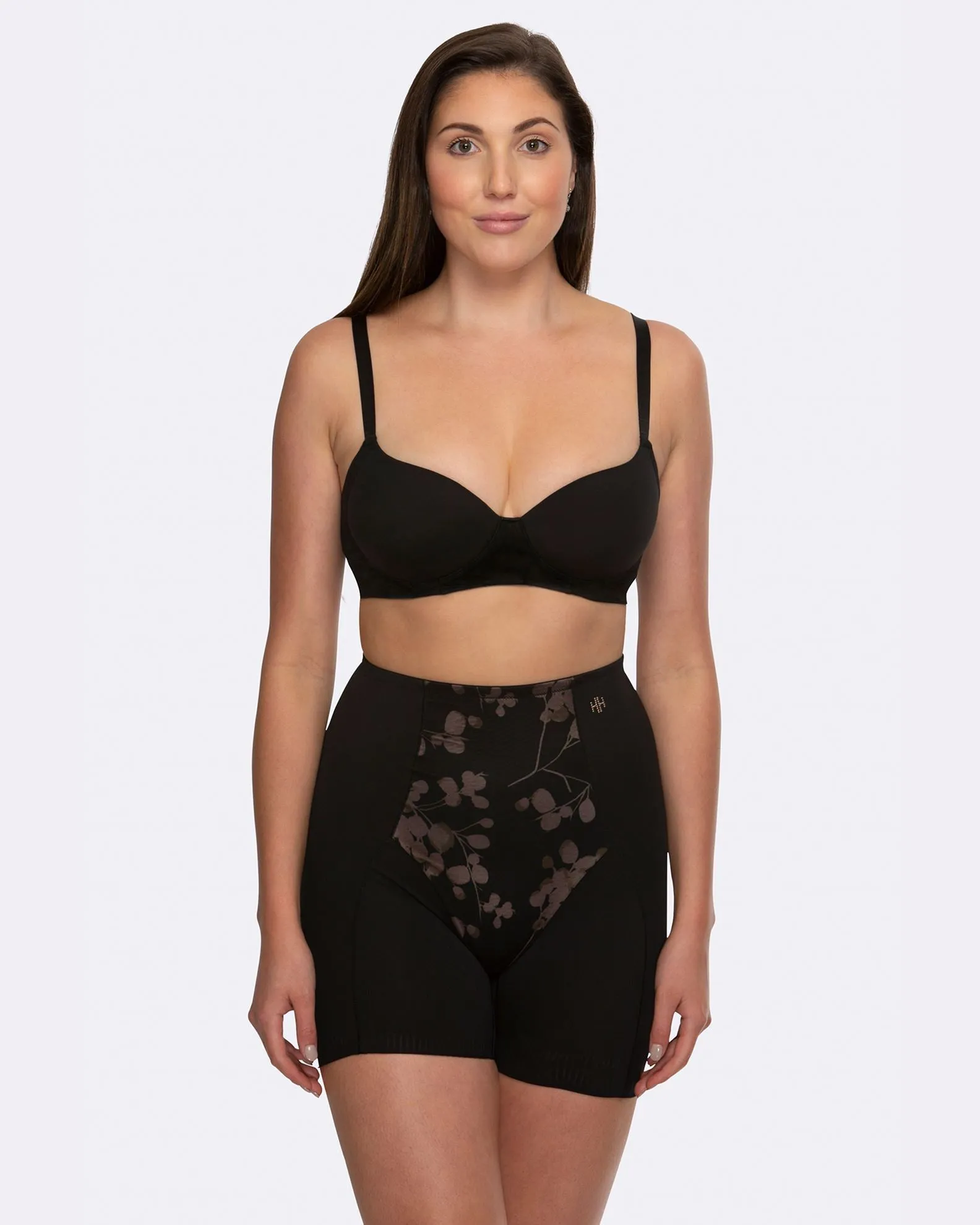 Eden Floral Medium Control Boyleg - HH041