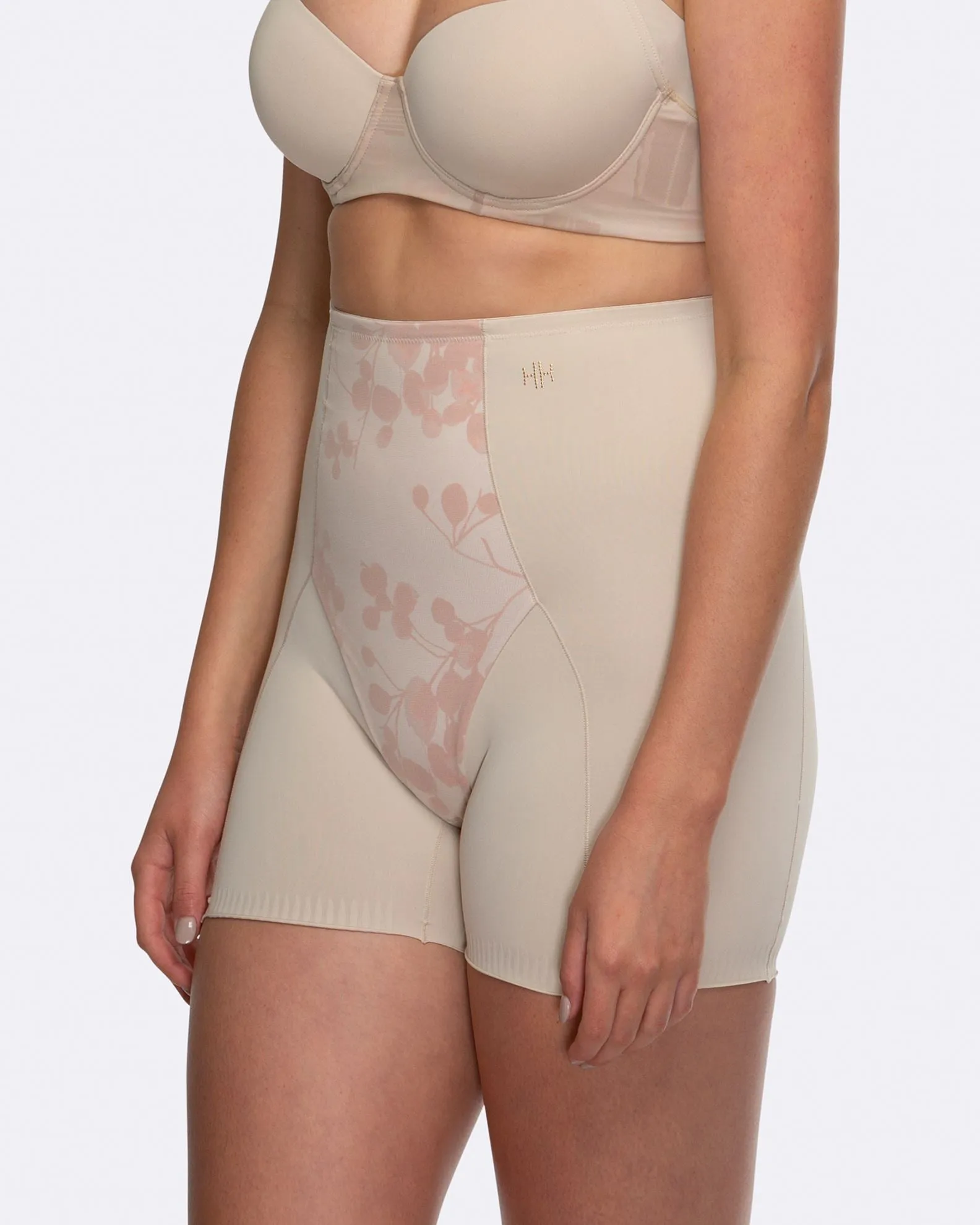 Eden Floral Medium Control Boyleg - HH041
