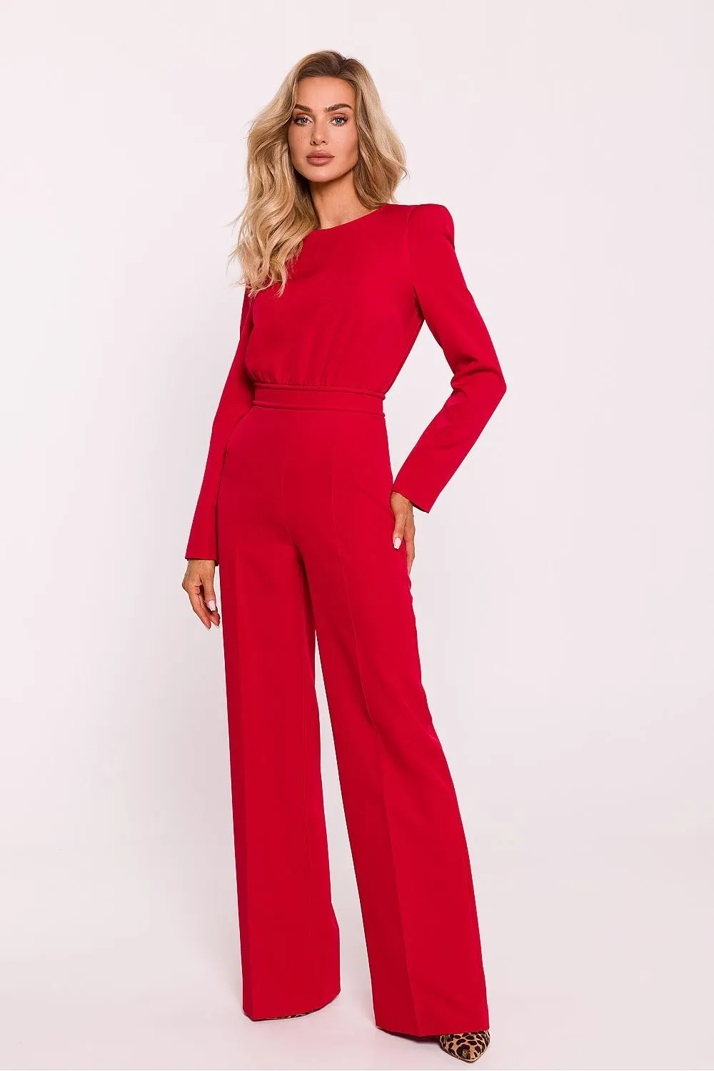 Elegant long sleeves formal jumpsuit