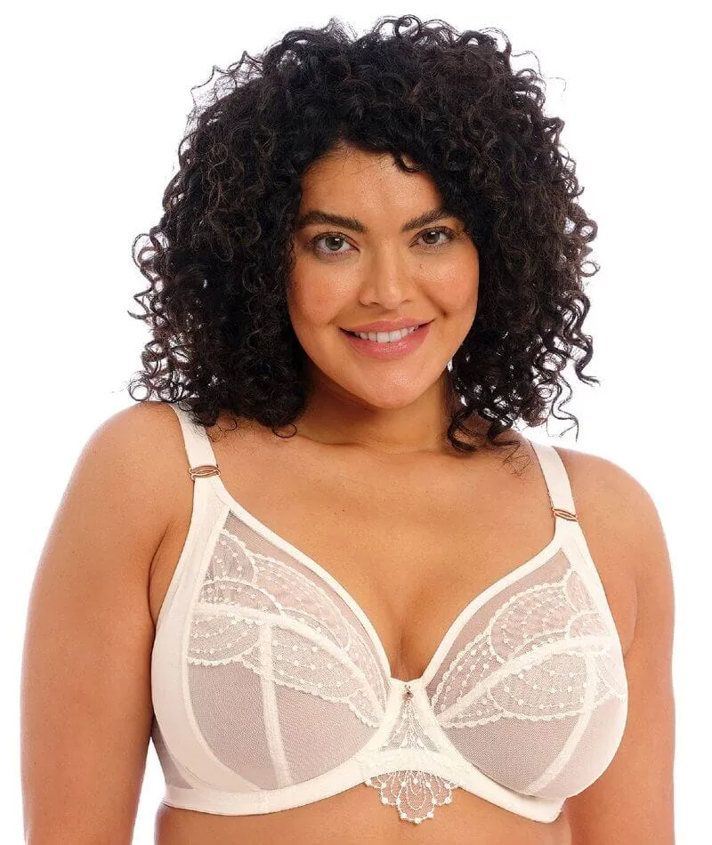 Elomi Priya Underwired Plunge Bra - Vanilla