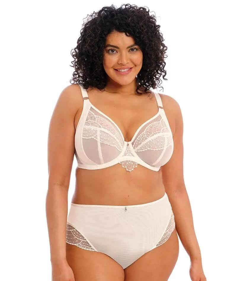 Elomi Priya Underwired Plunge Bra - Vanilla