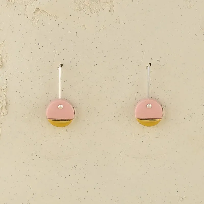 ERIN LIGHTFOOT Spots Porcelain Earrings - Pink