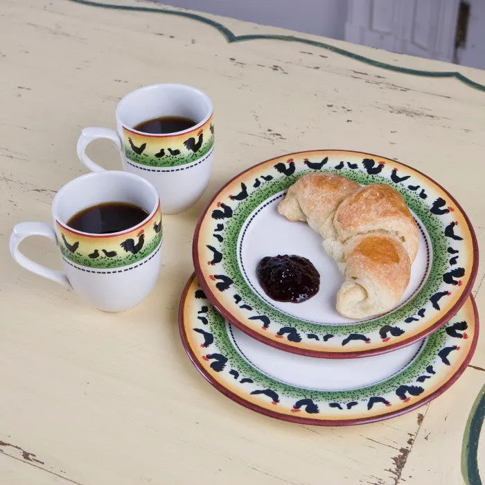 Faience Rooster Bistro Collection