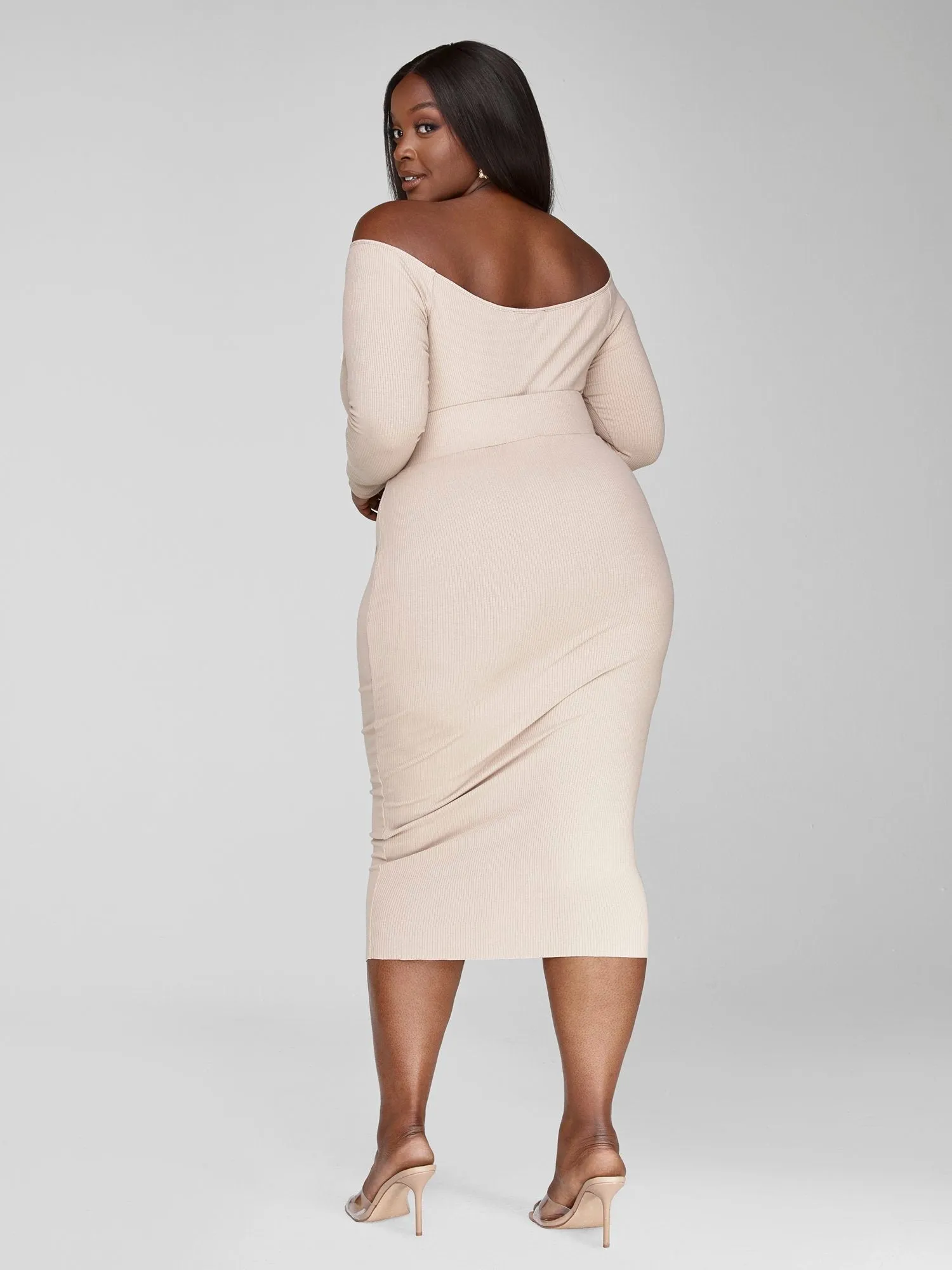 Fashion To Figure - FTF Essentials - Rib Knit Tie Knot Skirt