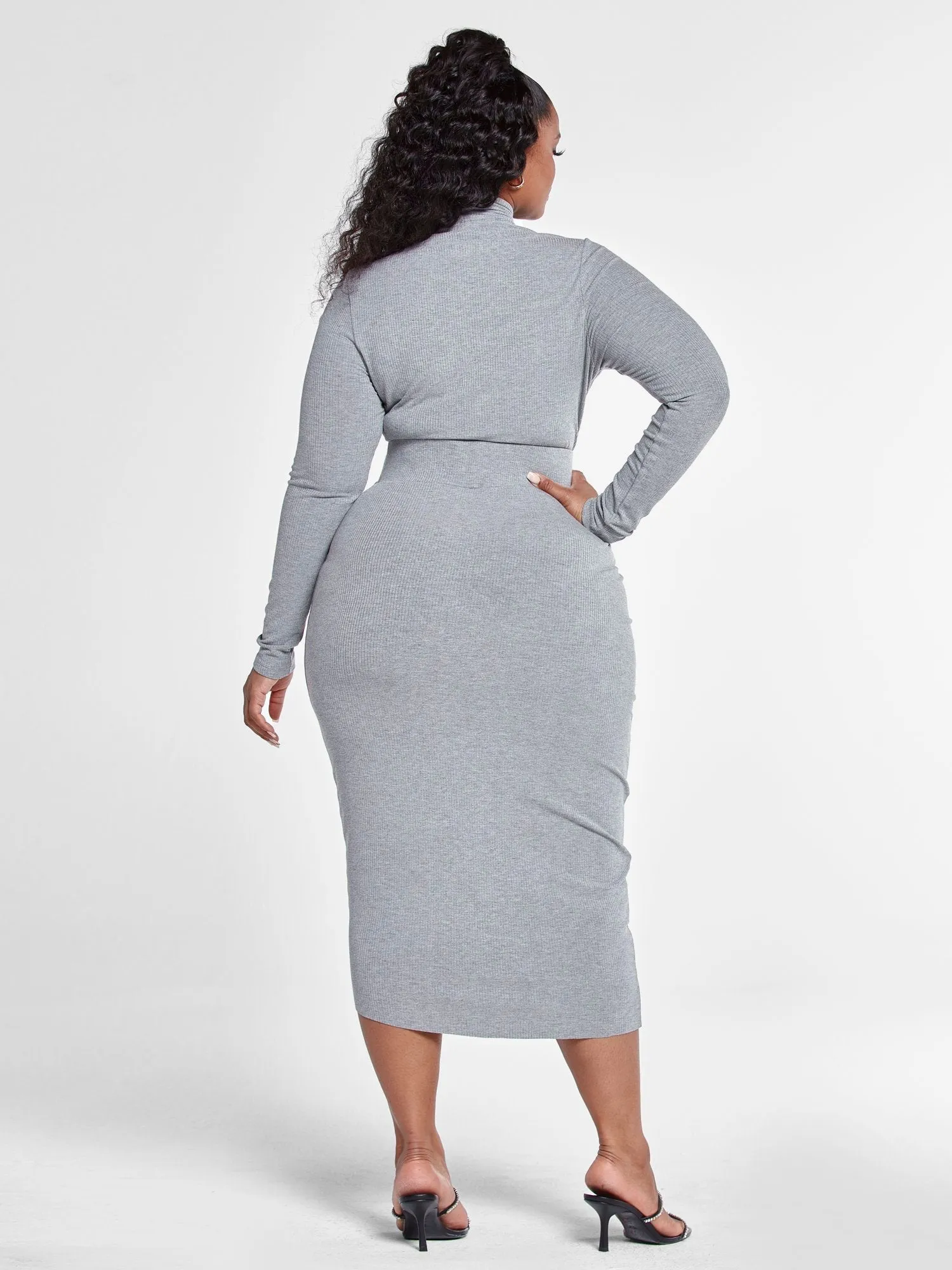 Fashion To Figure - FTF Essentials - Rib Knit Tie Knot Skirt