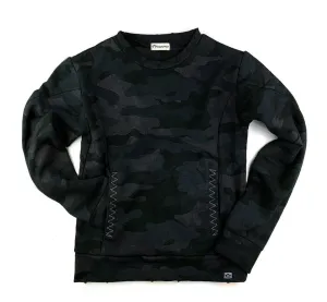 FEATURE CREWNECK - BLACK CAMO