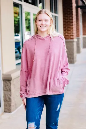 Fighting for You Long Sleeve in Red Bean