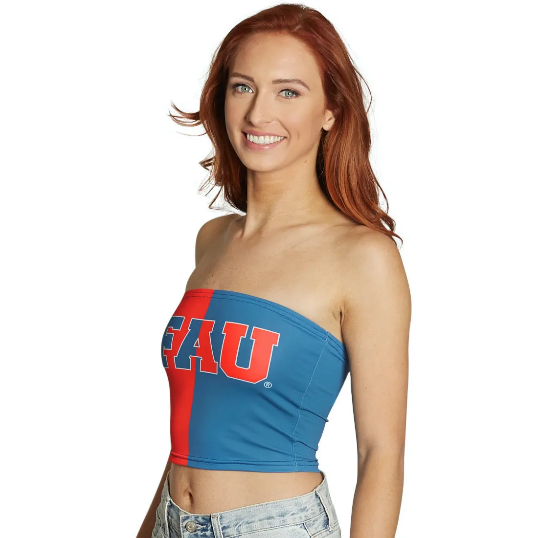 Florida Atlantic Owls Two Tone Tube Top