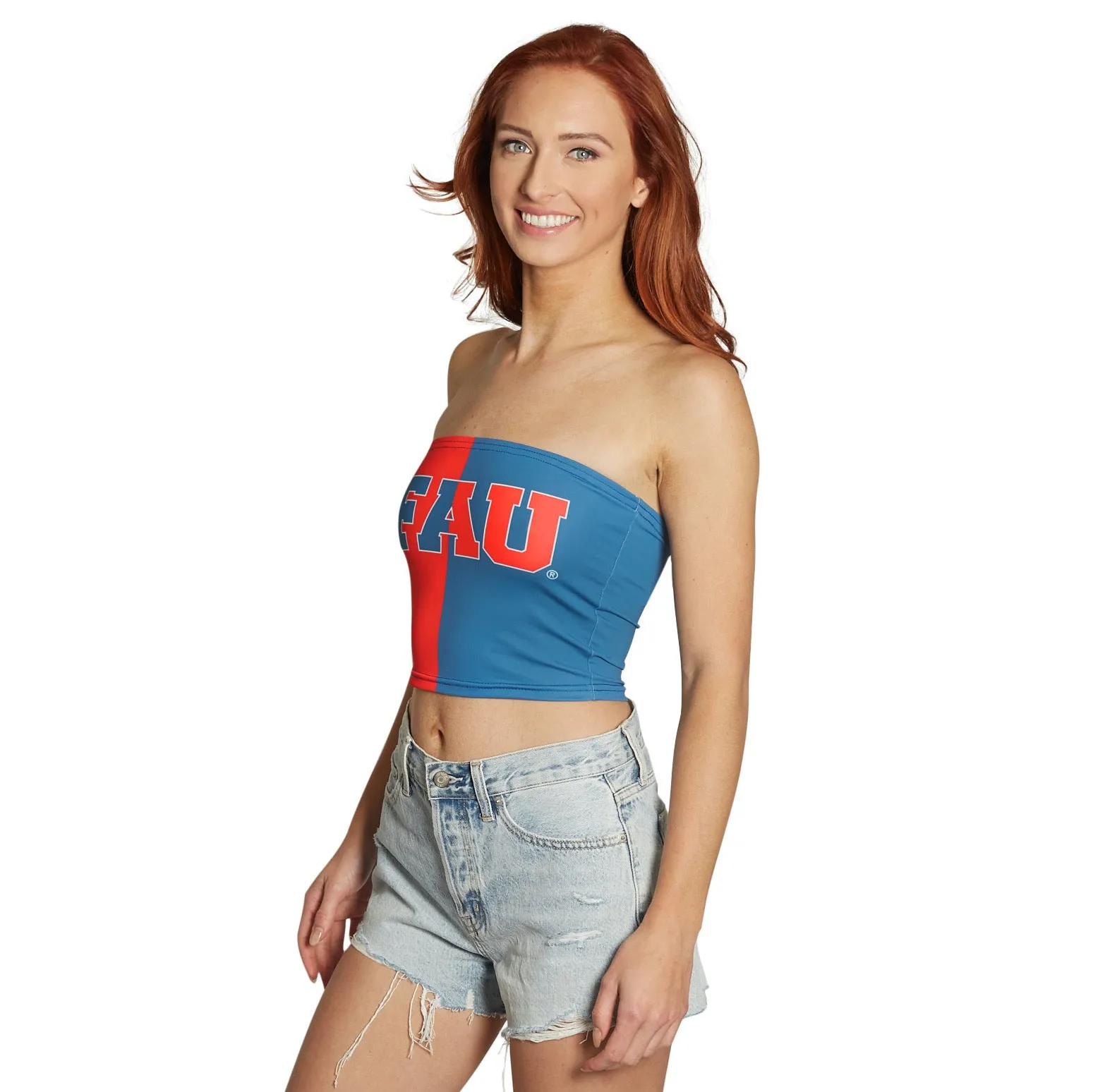 Florida Atlantic Owls Two Tone Tube Top