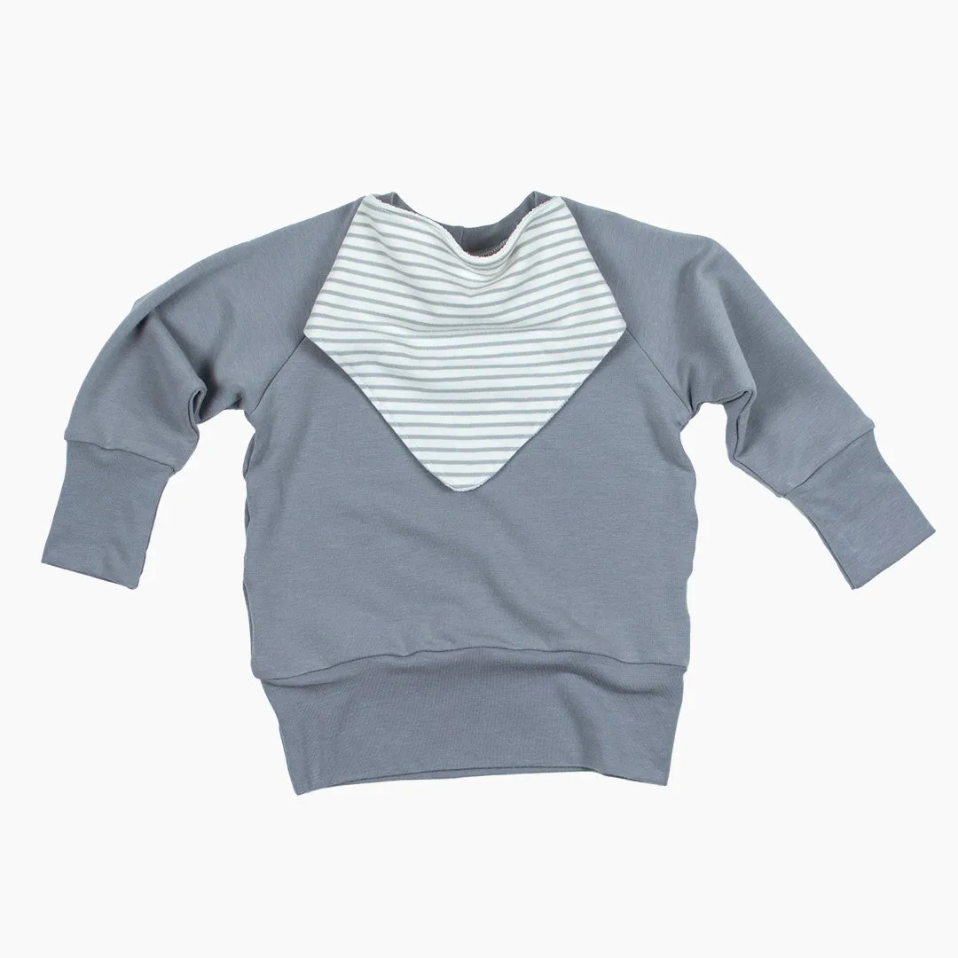Fog Grow-With-Me Pullover
