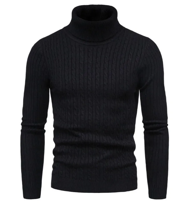 Franz - Einfarbiger Rollkragenpullover aus Wolle