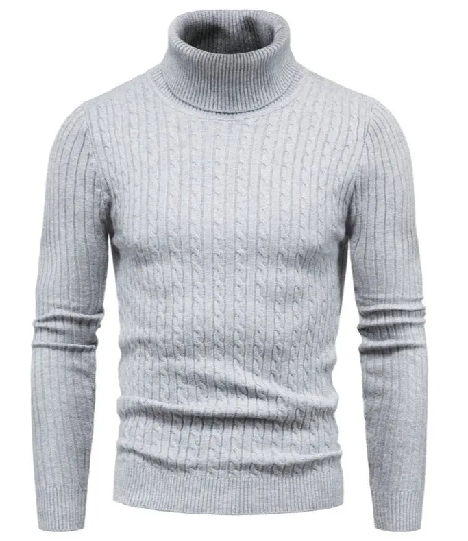 Franz - Einfarbiger Rollkragenpullover aus Wolle