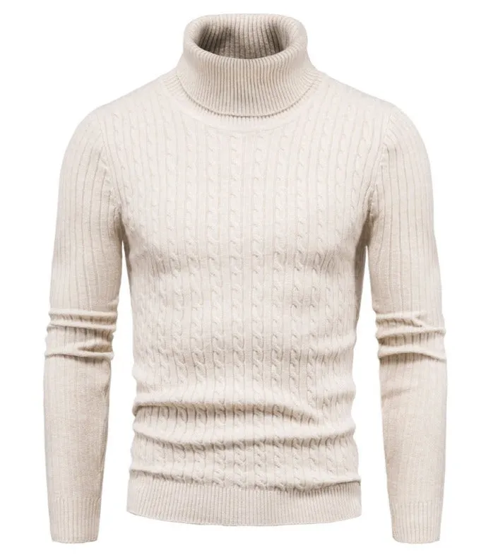 Franz - Einfarbiger Rollkragenpullover aus Wolle