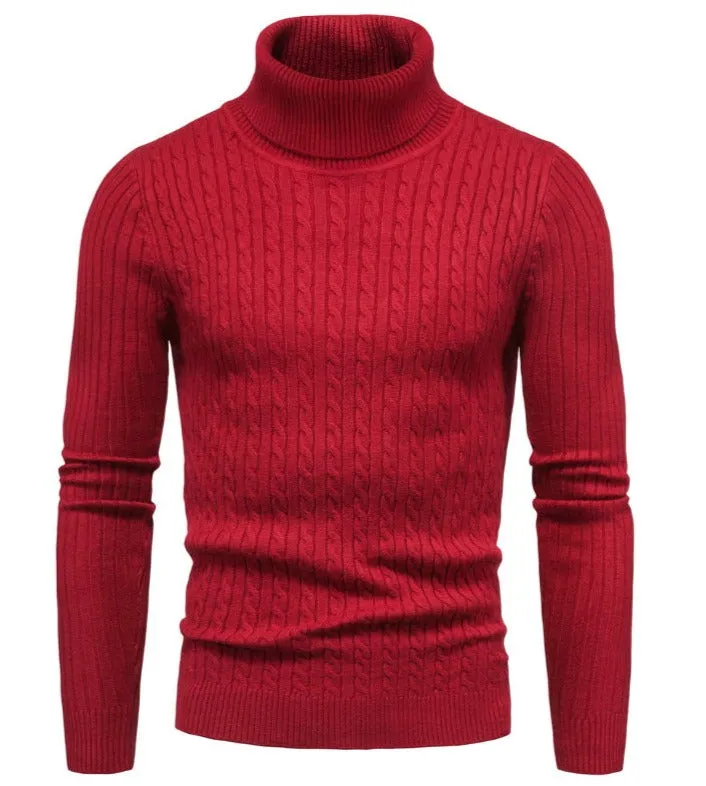 Franz - Einfarbiger Rollkragenpullover aus Wolle