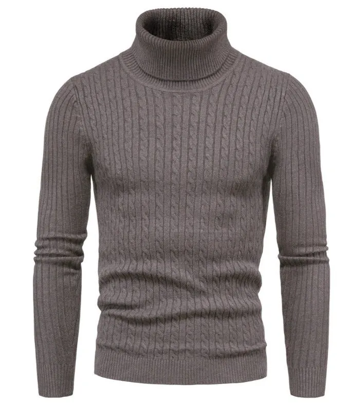 Franz - Einfarbiger Rollkragenpullover aus Wolle