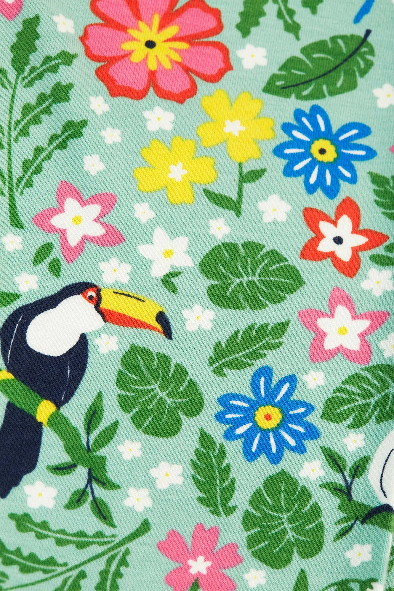 Frugi Libby Leggings Tropical Birds Lk3yo