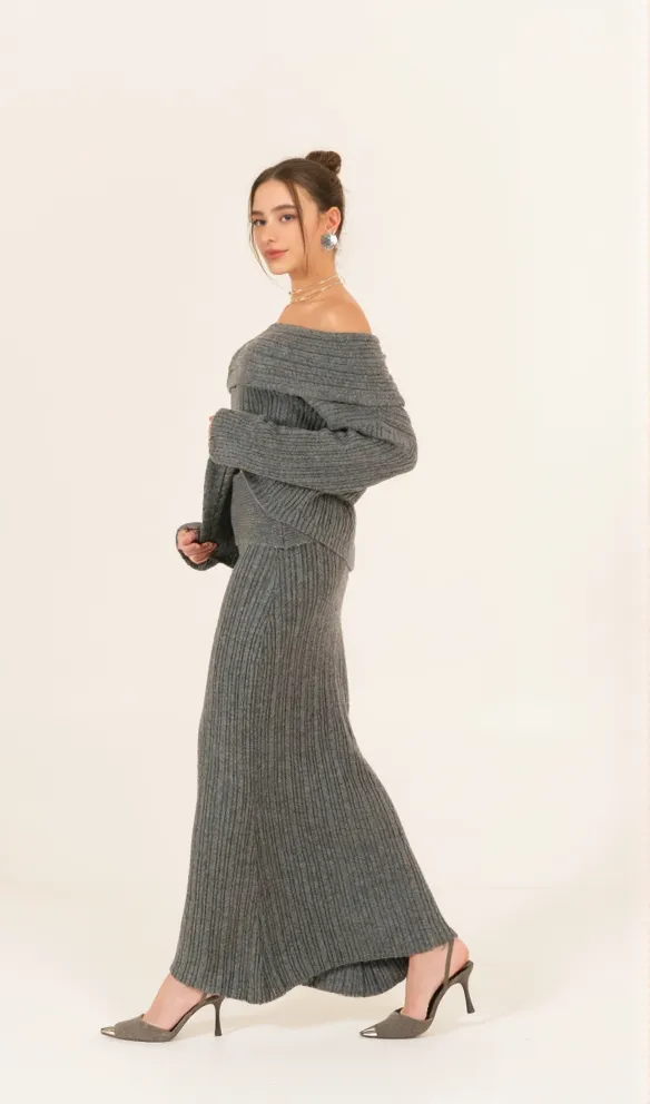 GEORGIA OFF-SHOULDER KNITTED SET