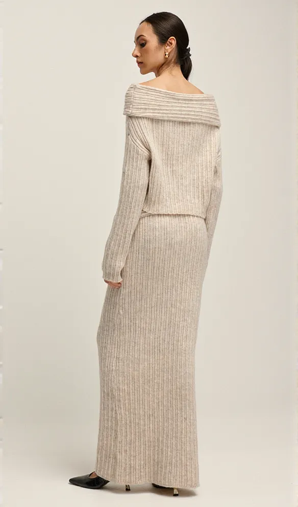 GEORGIA OFF-SHOULDER KNITTED SET