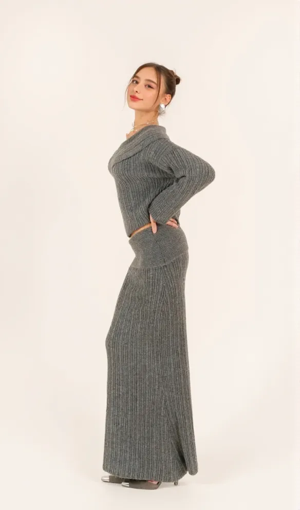 GEORGIA OFF-SHOULDER KNITTED SET