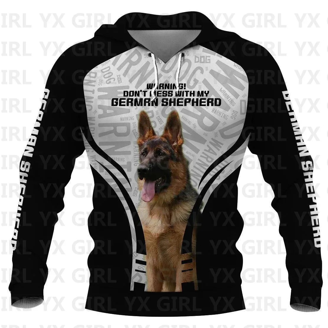 German Shepherd/Pug/Husky 3D Printed Hoodie Women For Men Pullovers Street Tracksuit Love Dog Gift