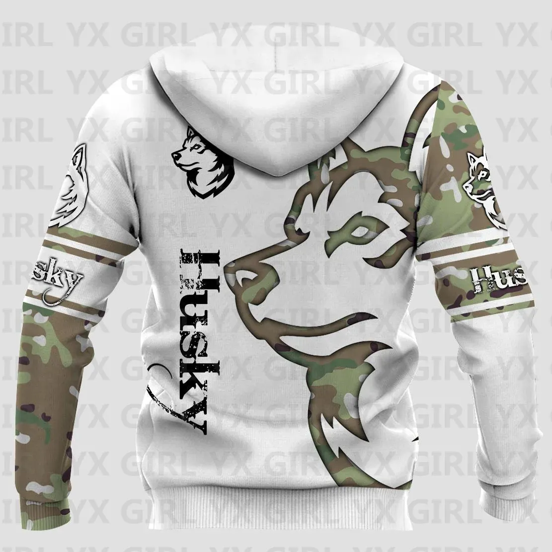 German Shepherd/Pug/Husky 3D Printed Hoodie Women For Men Pullovers Street Tracksuit Love Dog Gift
