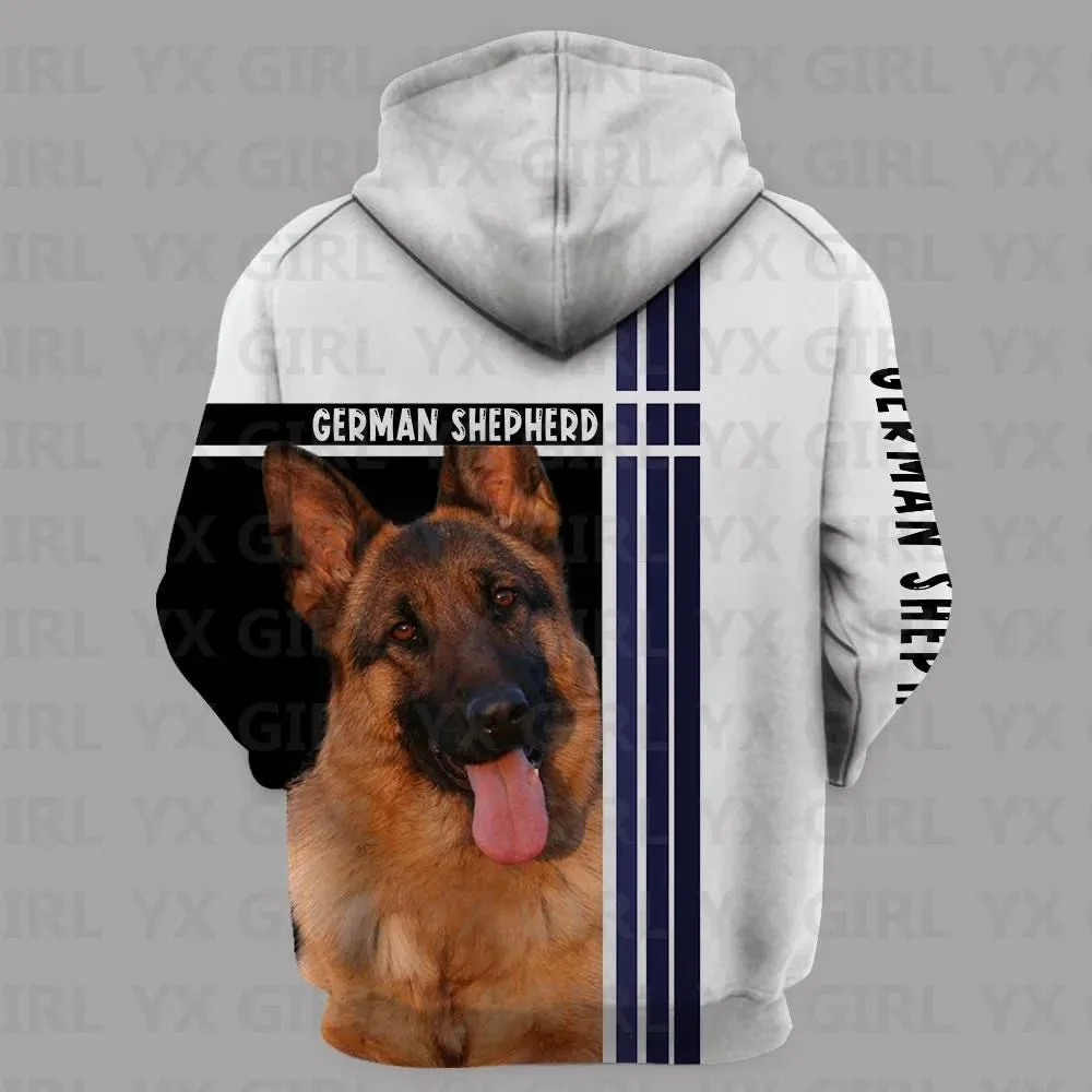 German Shepherd/Pug/Husky 3D Printed Hoodie Women For Men Pullovers Street Tracksuit Love Dog Gift