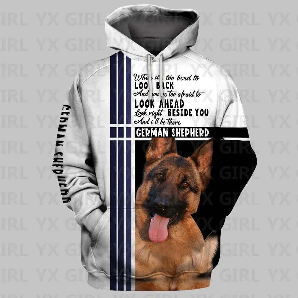 German Shepherd/Pug/Husky 3D Printed Hoodie Women For Men Pullovers Street Tracksuit Love Dog Gift
