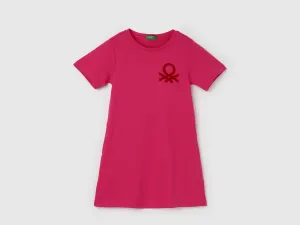 Girl's Regular Fit Crew Neck Solid Dresses