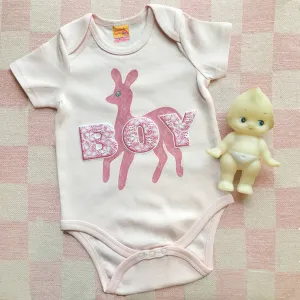 GLBT Gender Fluid babygrows for Pink Boys